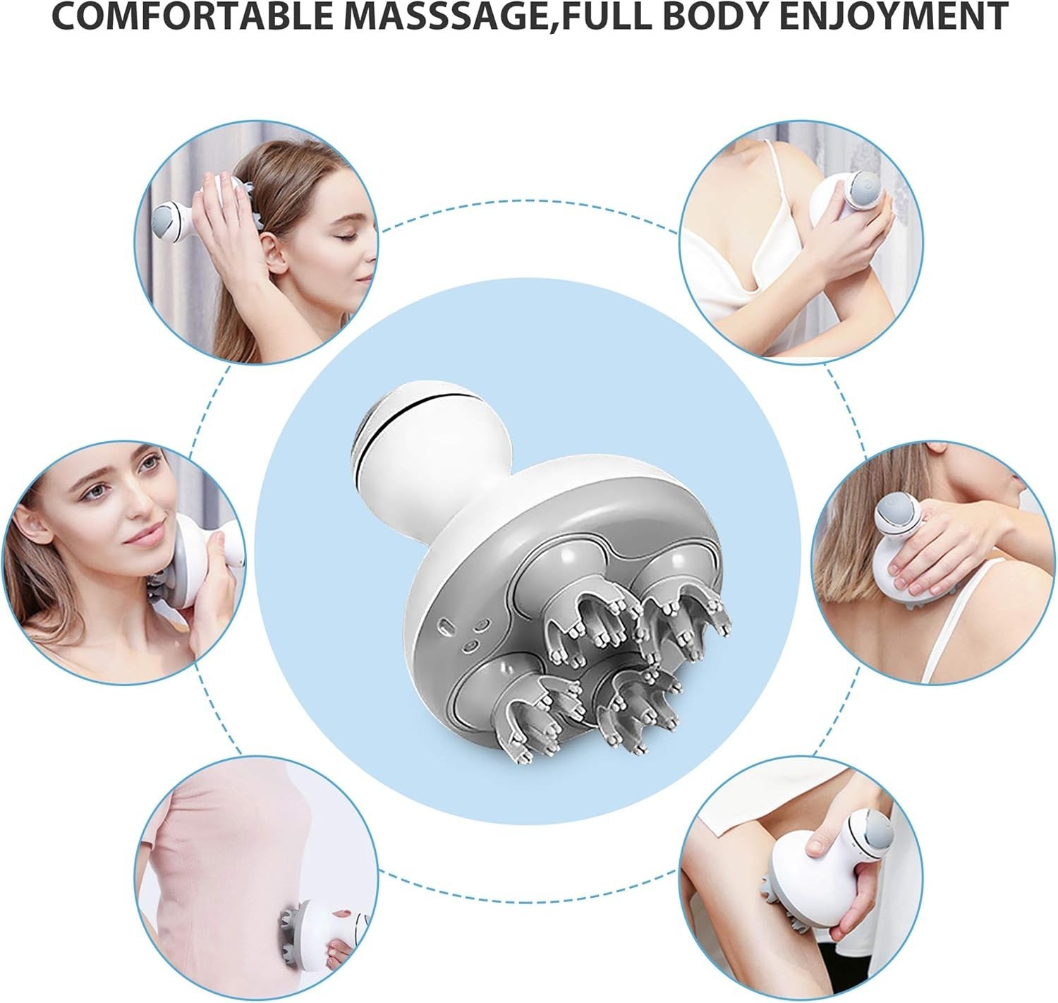Deep Scalp Massage Massager – Portable, Cordless & Ideal Gift for Men and Women