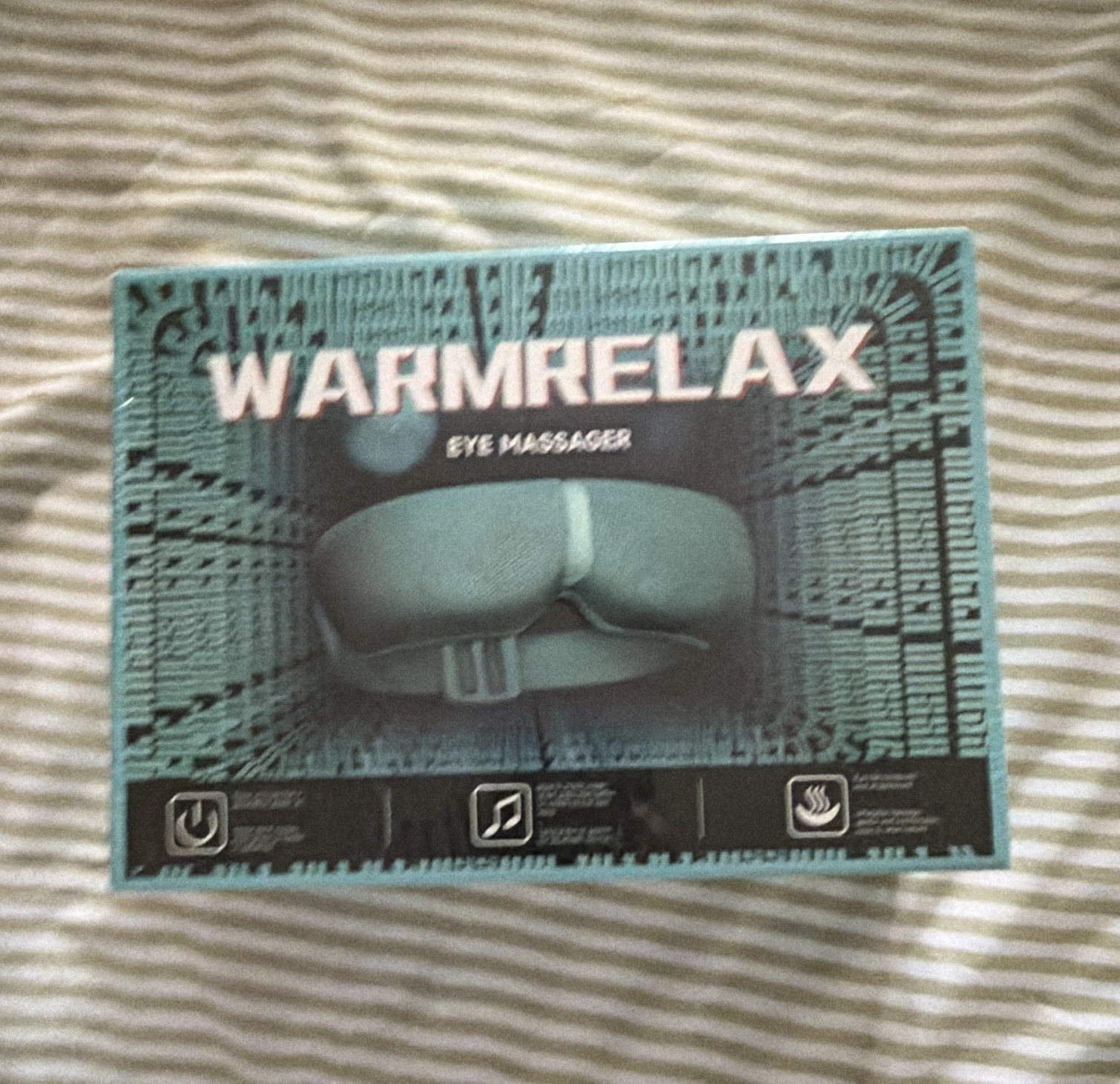 WARM RELAX W235A Electric Eye Massager Heated Vibrating USB Charging 5V