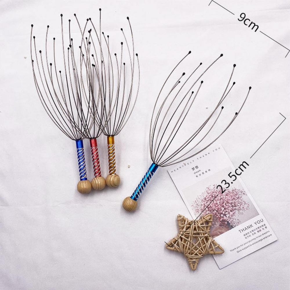 Octopus Head Massager Scratching Scalp Relaxation Relief Body Random Tension