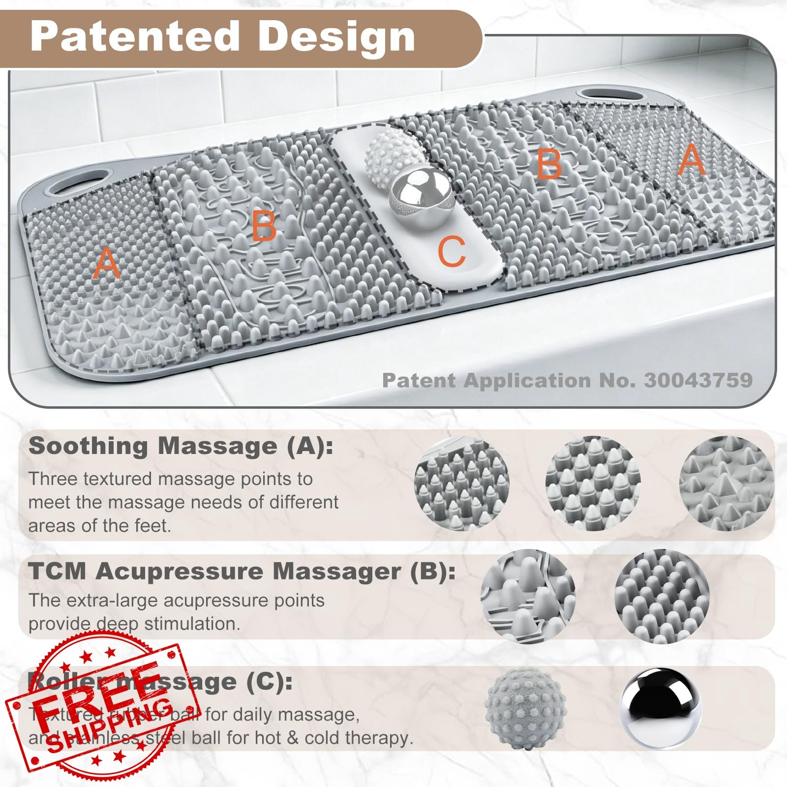 FREATECH Foot Massage Acupressure Mat