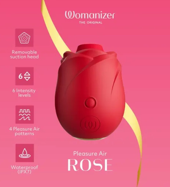 Womanizer Pleasure Air Rose Personal Massager