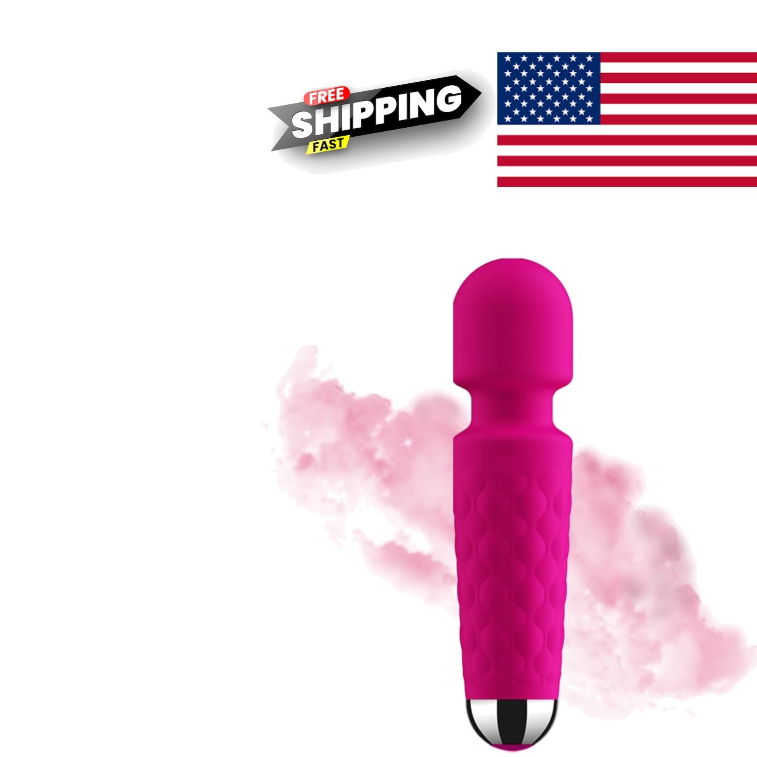 Rechargeable Handheld Massager for Neck Back and Legs Waterproof Compact Design