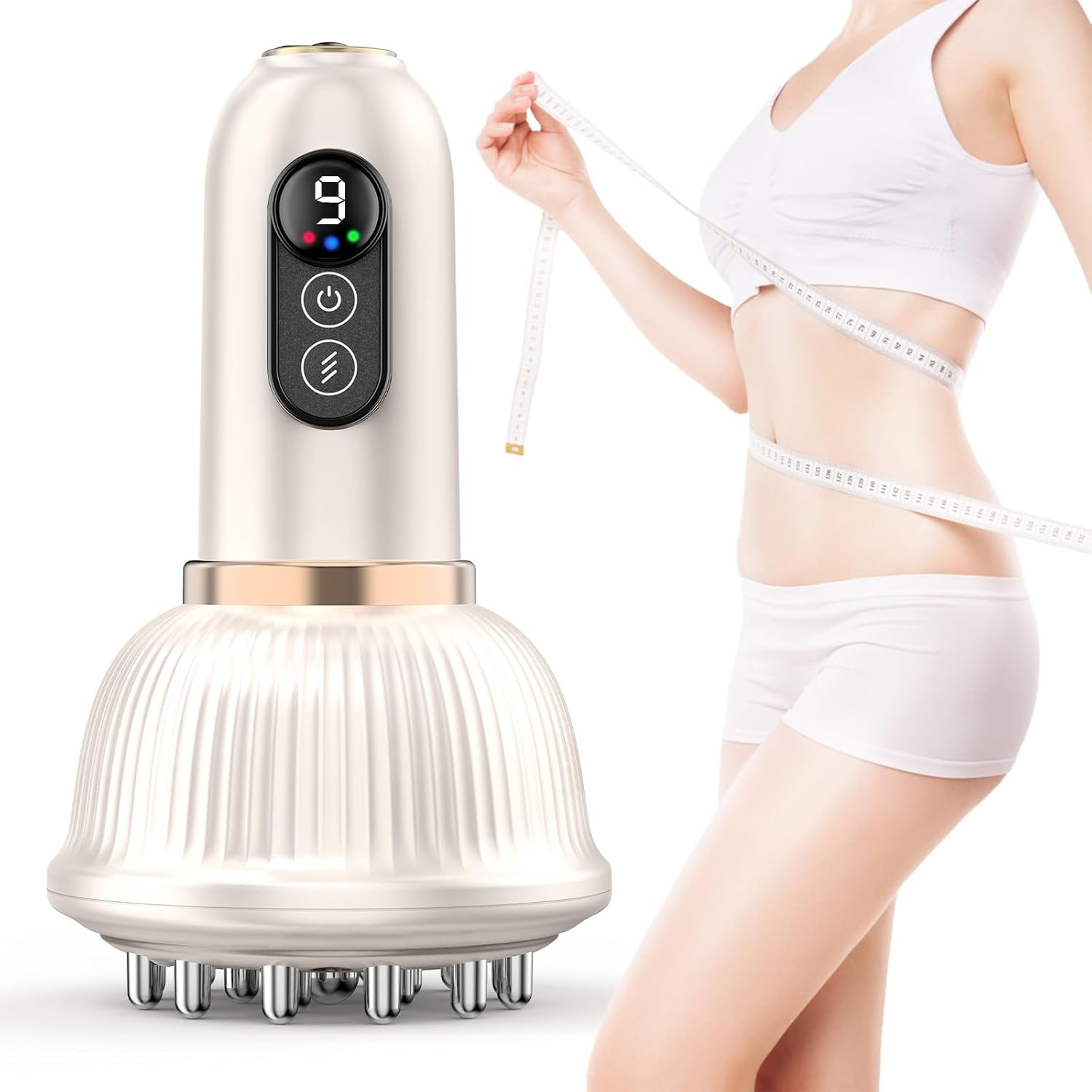 Lymphatic Drainage Massager, Anti Cellulite Body Sculpting Tool for Legs & Belly