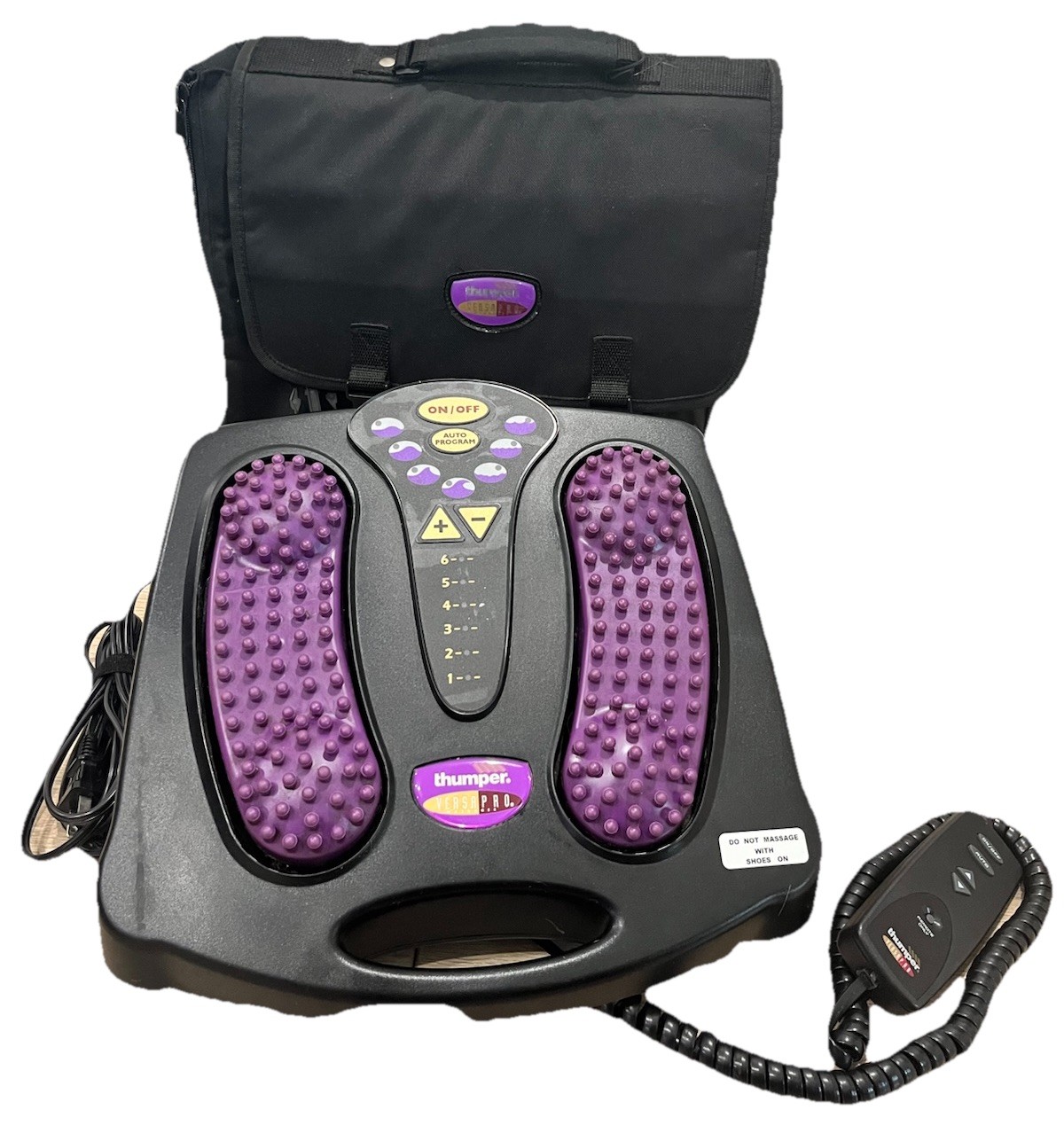 Thumper Versa Pro 403NA Foot Massage Machine Black Deep Tissue -TESTED