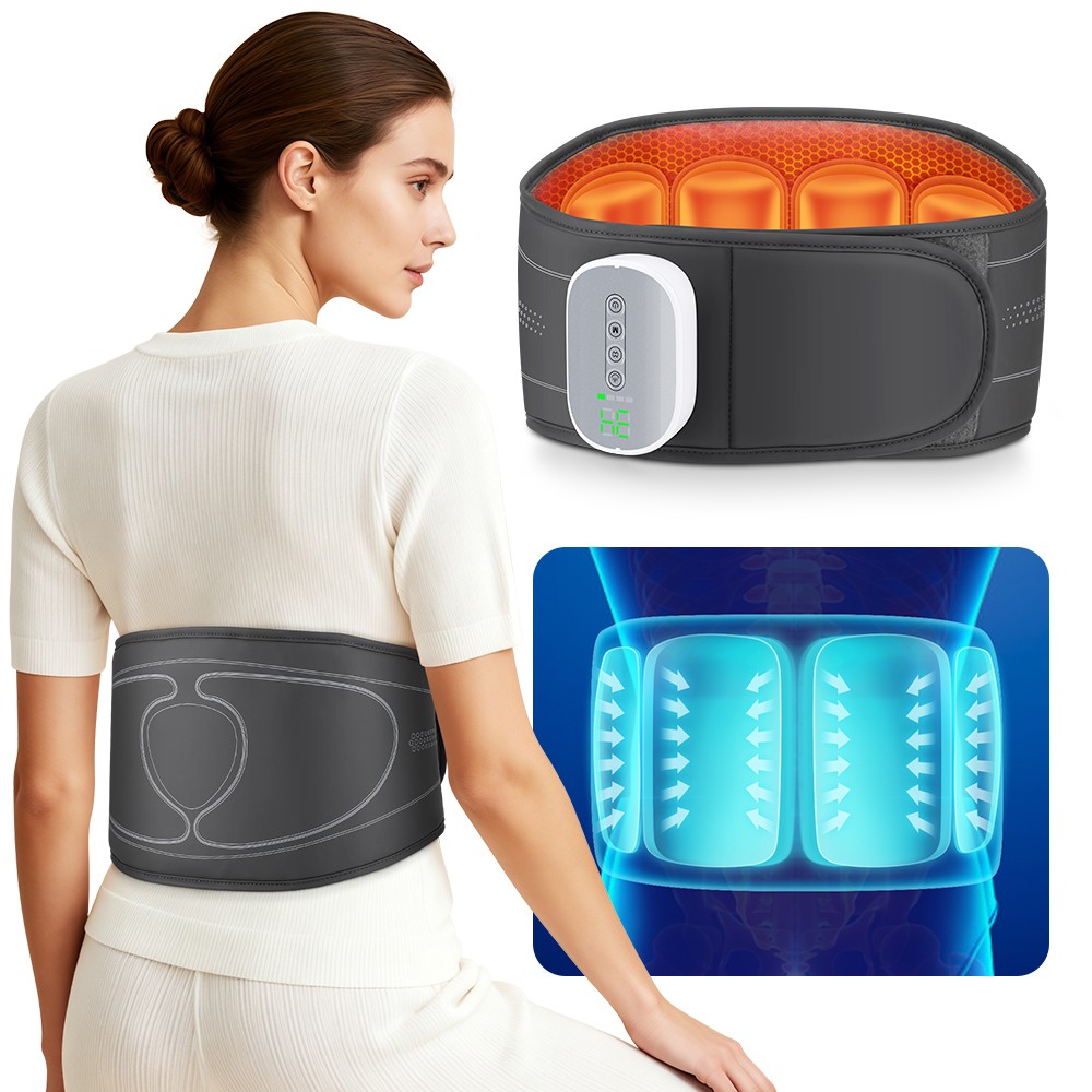 Airbag Compression Waist Massage Belt Lumbar Support for Lower Back Pain Relief