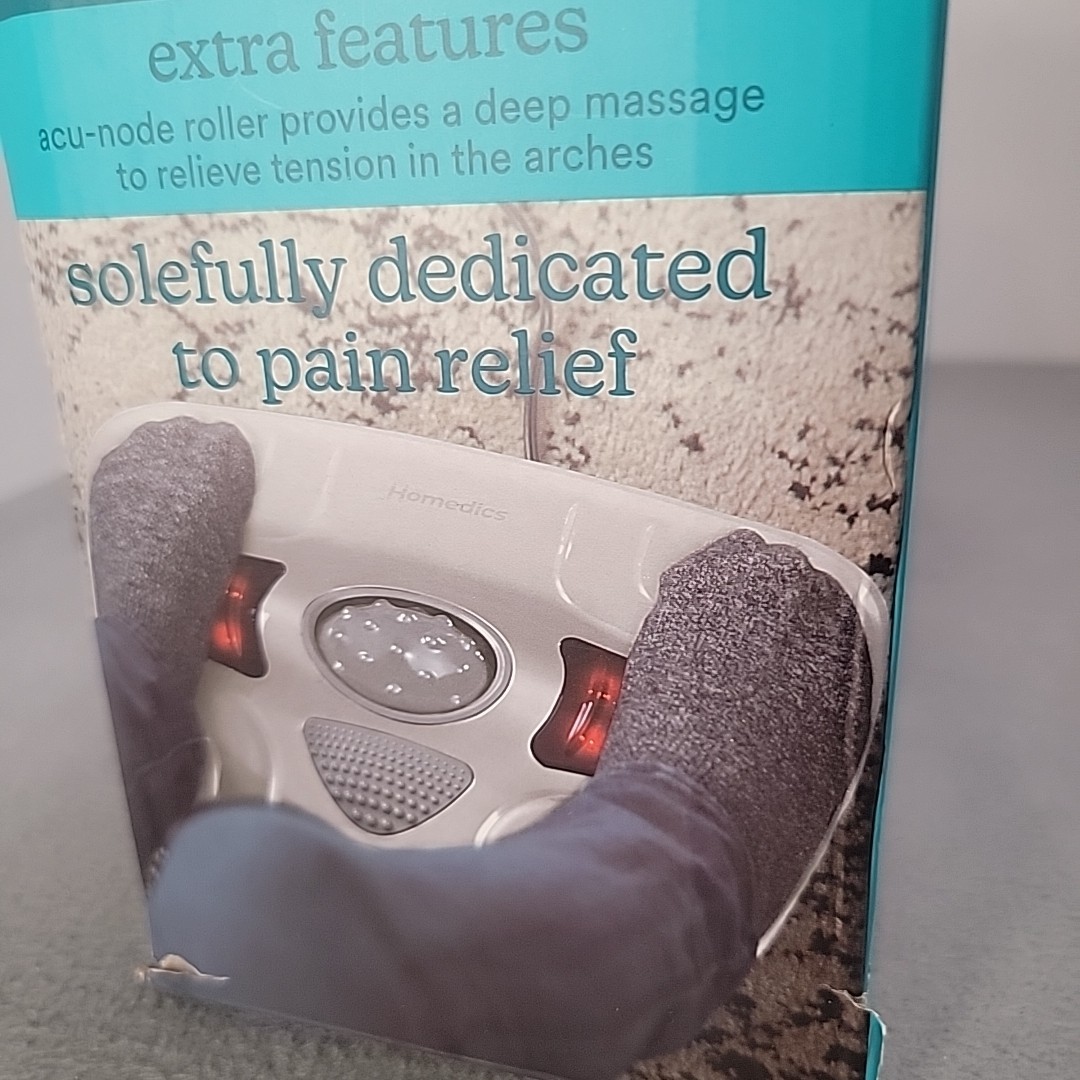 Homedics Toe-Touch Control Vibration Foot Massager with Soothing Heat
