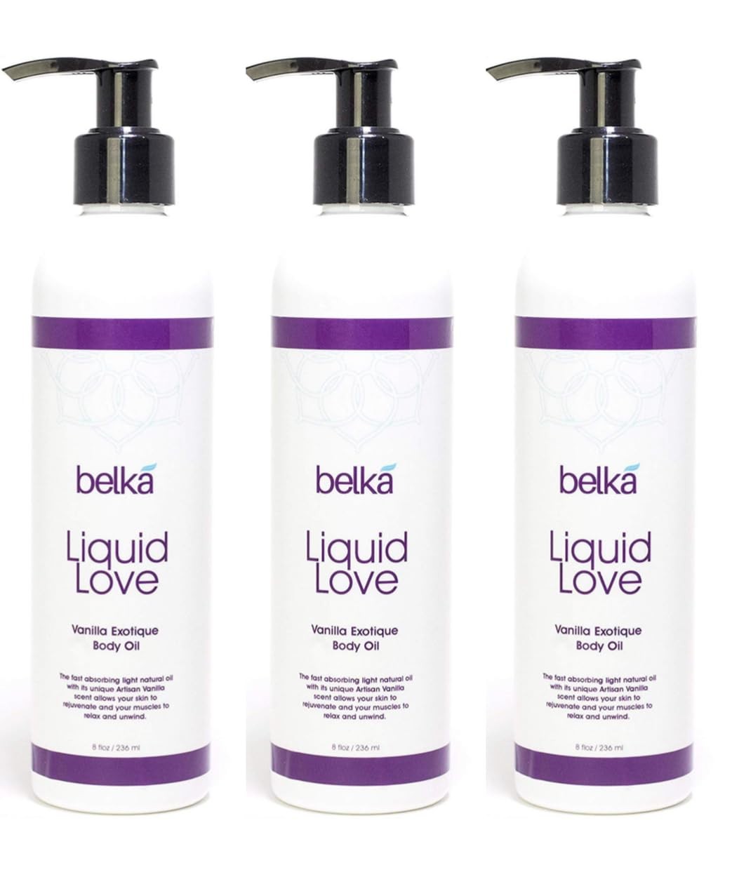Liquid Love Vanilla Exotique Body Oil for Relaxing Massage Therapy and Sensua…