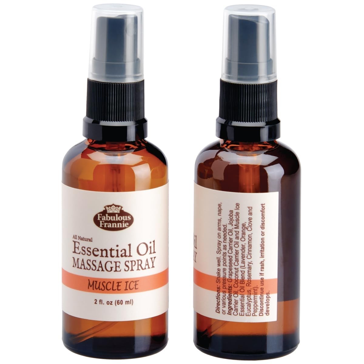 Soothing Muscle Ice Spray with Essential Oils – Natural Relief in 2oz Bottle
