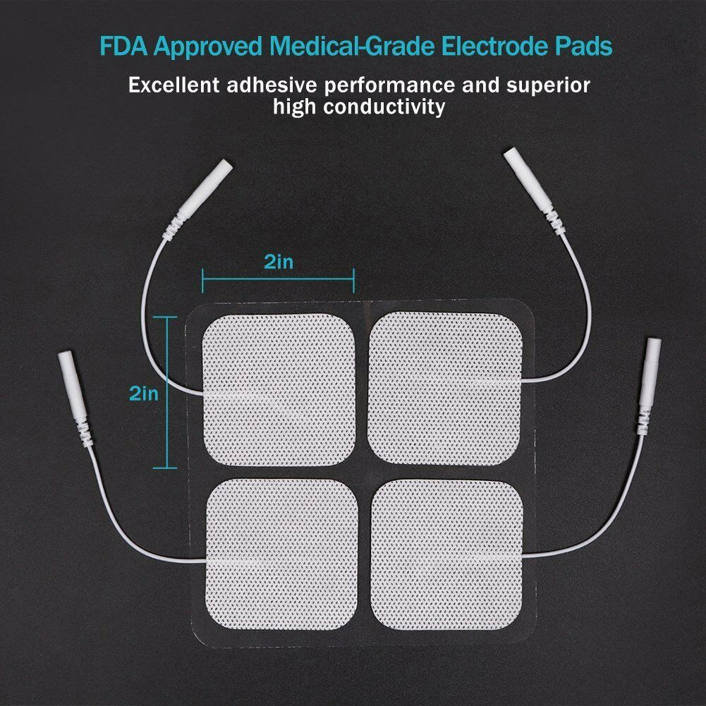 USA Stock! 40pcs Replacement Electrode Pads 2x2inch For Massagers Pain Relief US