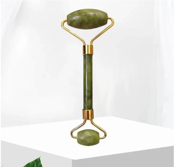 Jade Face Massage Roller Beauty Tool Facial Eye Neck Body Anti Ageing Therapy