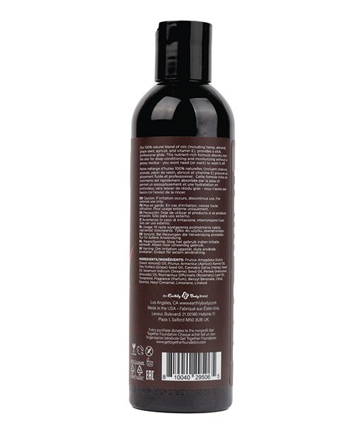Earthly Body Massage and Body Oil – 8 oz Zen Berry Rose