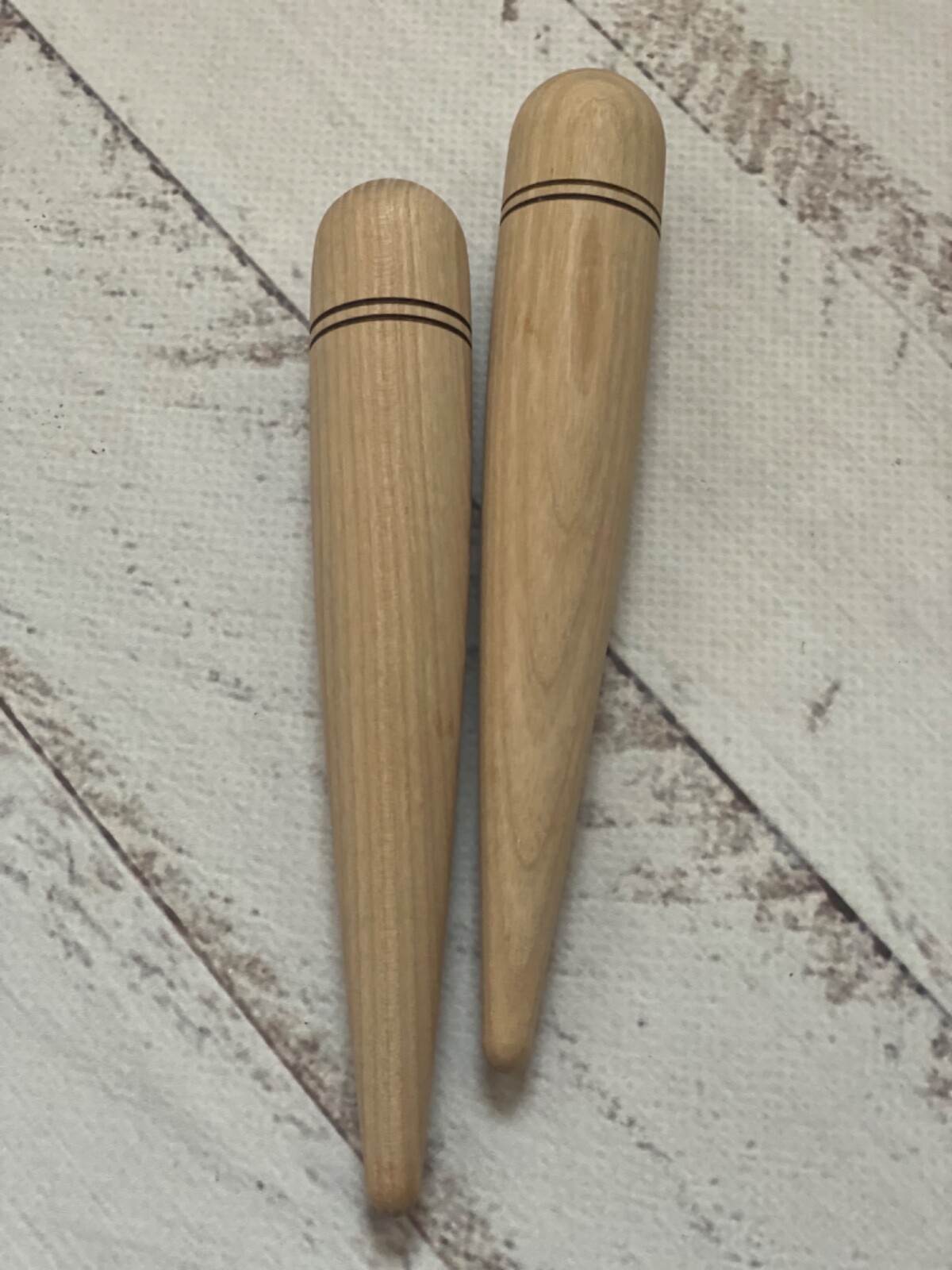 Wooden massage stickers