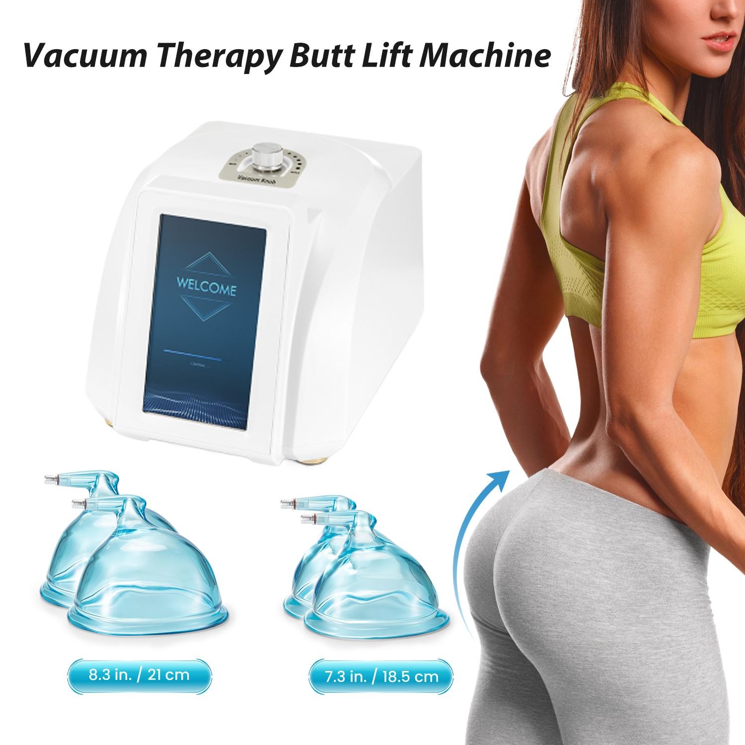 Professional Buttock Vacuum Therapy Machine -73kPa Strong Suction 4 Cups US