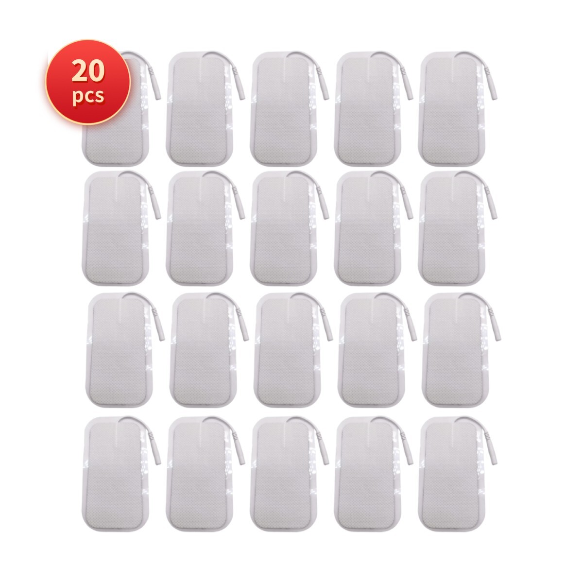 20 pcs Large Electrode Pads 2×4″ for TENS Unit Replacement Pads for TENS Machine