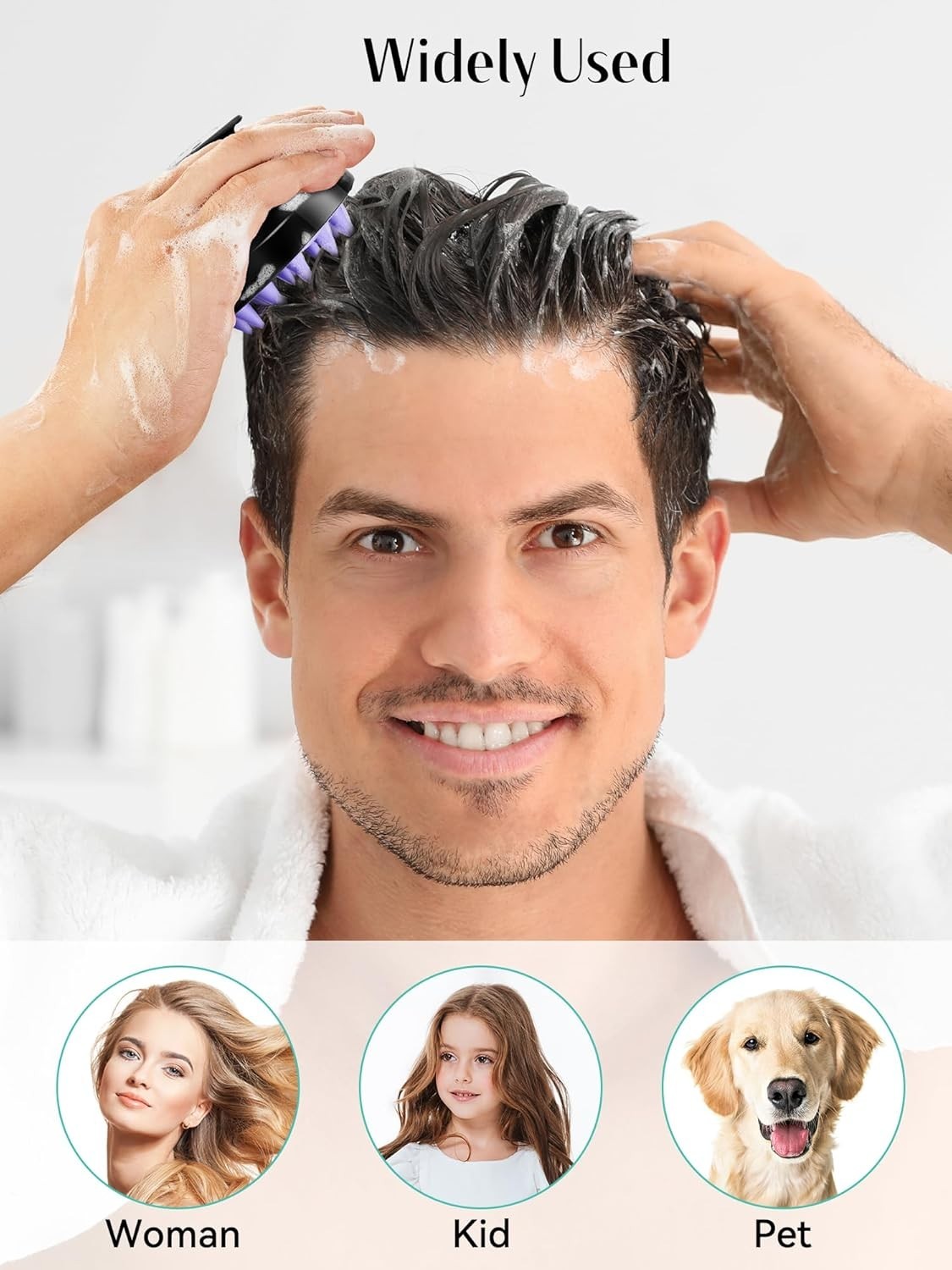 Soft Silicone Scalp Massager Set: Exfoliate & Revitalize Hair for All Types