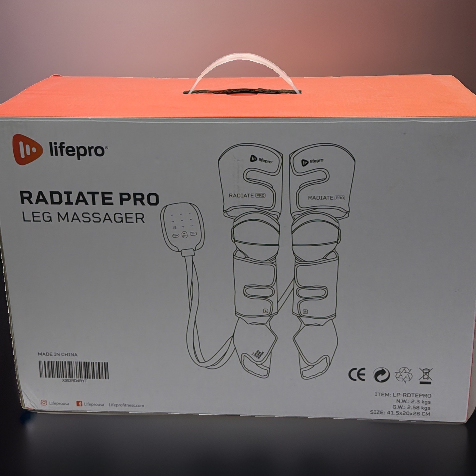 LifePro Radiate Pro compression leg massager sleeves LP-RDTEPRO