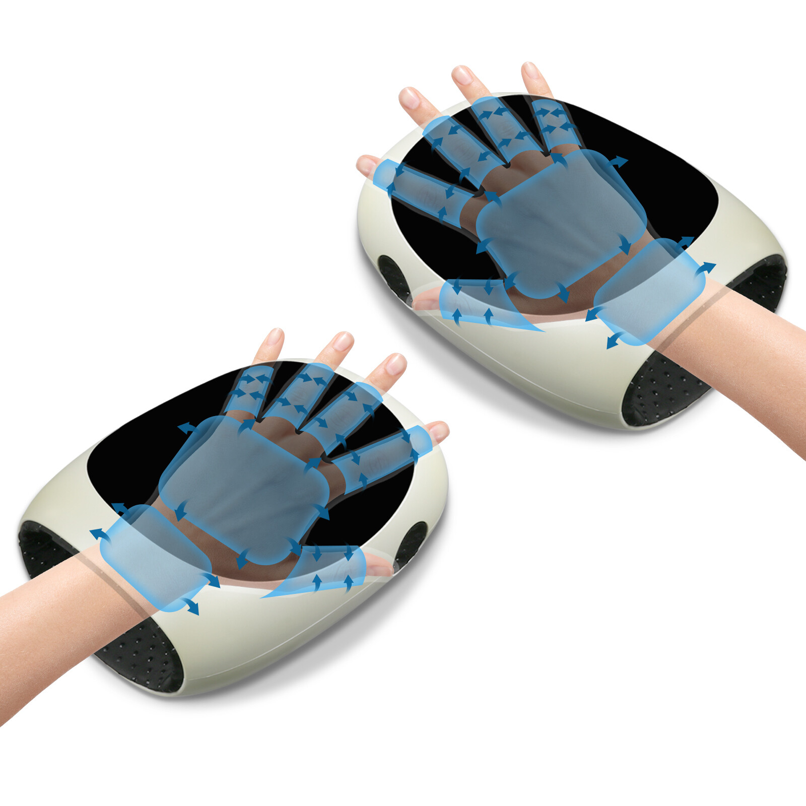 Cordless Hand Massager with Heat Air Compression Finger Massage Machine Device